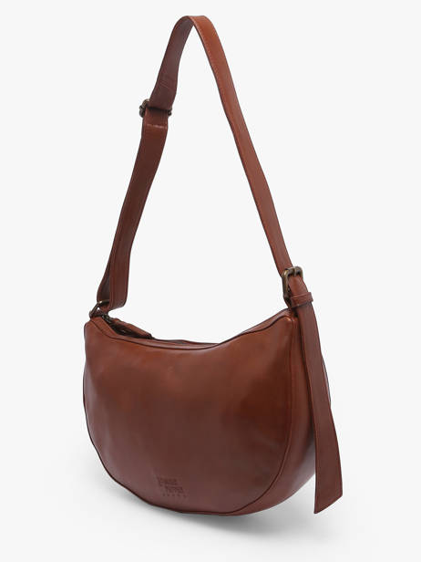 Crossbody Bag Cow Leather Basilic pepper Brown cow BCOW71 other view 2