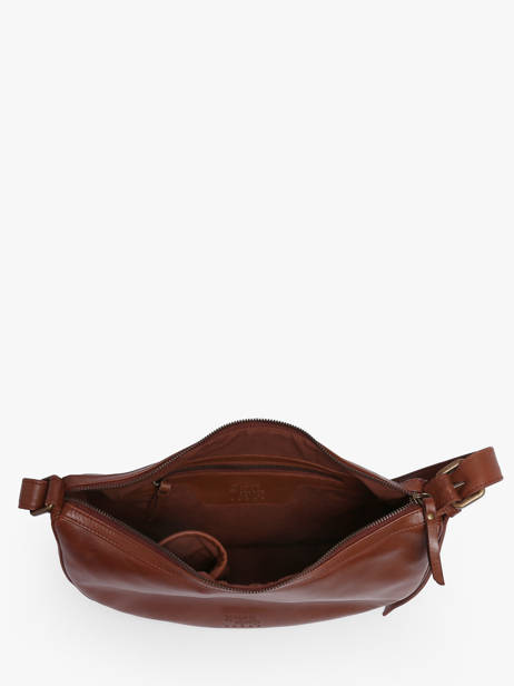 Crossbody Bag Cow Leather Basilic pepper Brown cow BCOW71 other view 3