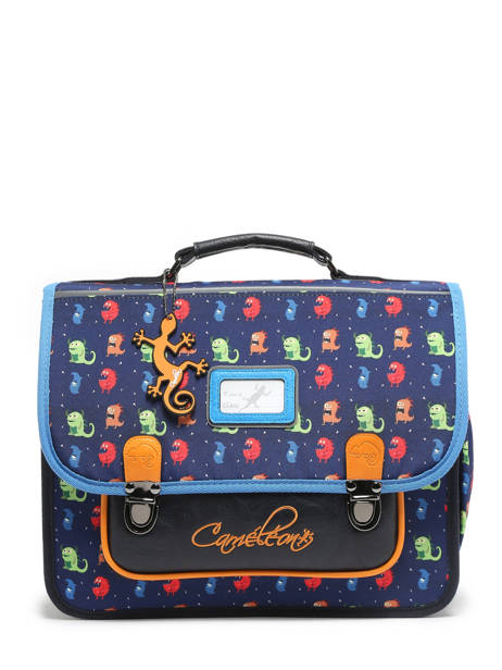 Cartable Enfant 2 Compartiments Cameleon Multicolore retro CA35 vue secondaire 7