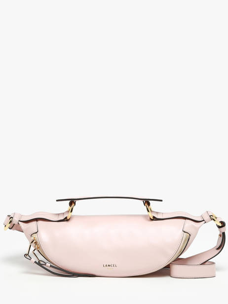 Small Leather Origami Crossbody Bag Lancel Pink origami A12527