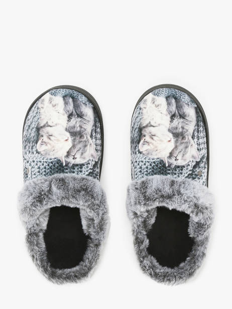 Chaussons Isotoner Gris women 97419