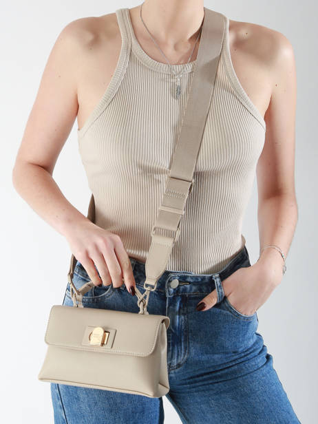 Crossbody Bag Saffiano David jones Beige saffiano CM7211H other view 1