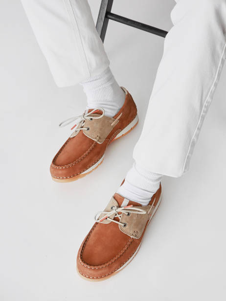 Chaussures De Ville Cross En Cuir Fluchos Marron men F1449 vue secondaire 1
