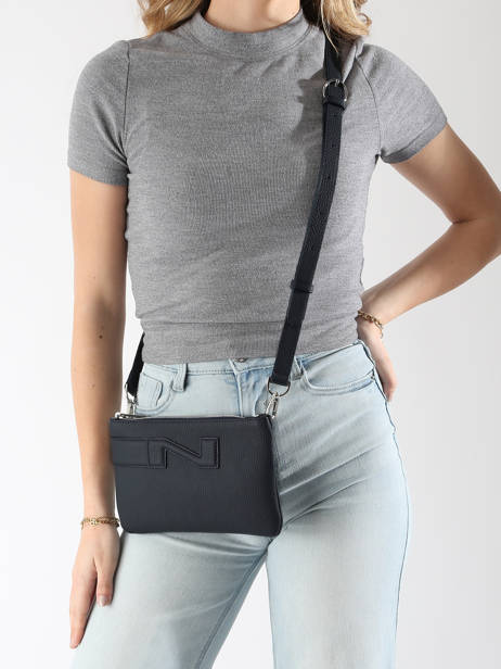 Sac Bandoulière Florence Cuir Nathan baume Bleu n city 4 vue secondaire 1