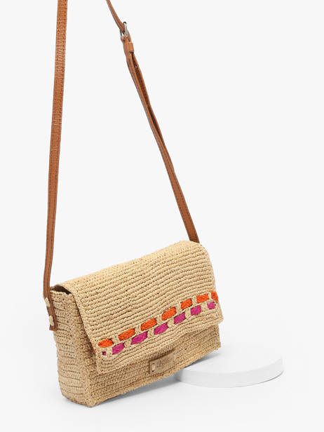 Shoulder Bag L'atelier Du Crochet Raphia Le voyage en panier Beige l'atelier du crochet AM803 other view 2