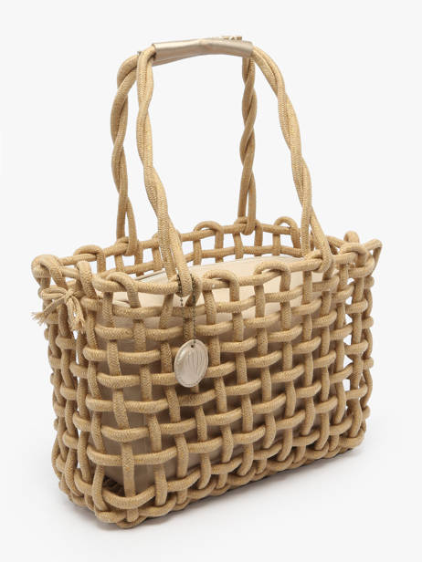 Sac à Main Crochet Le voyage en panier Marron crochet PM853 vue secondaire 2