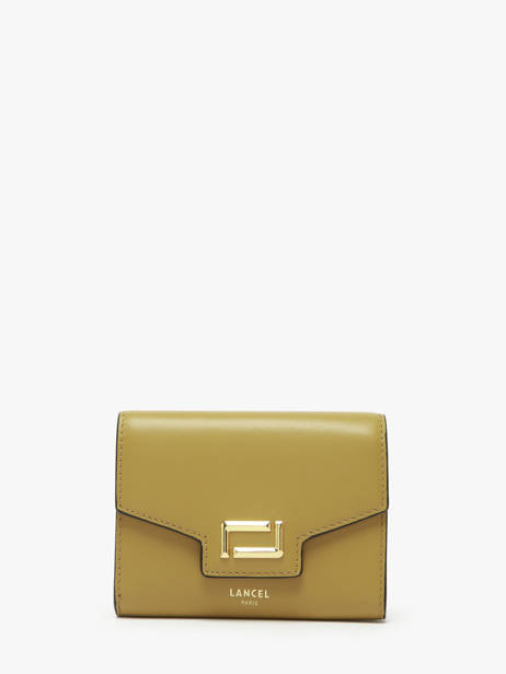 Wallet Leather Lancel Green angele A13161