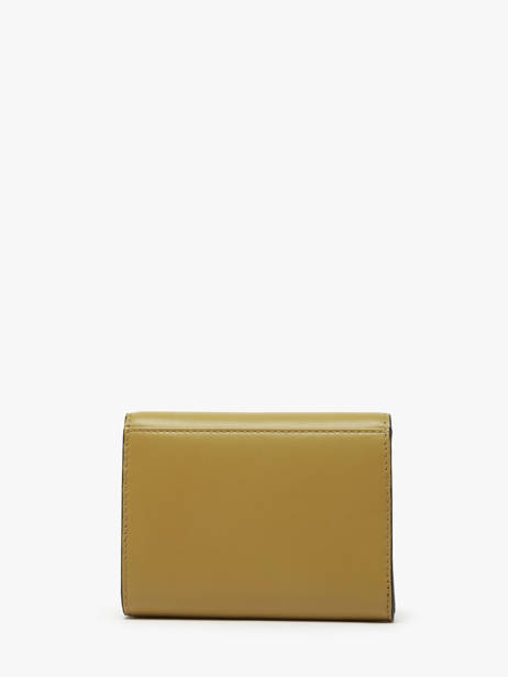 Wallet Leather Lancel Green angele A13161 other view 2