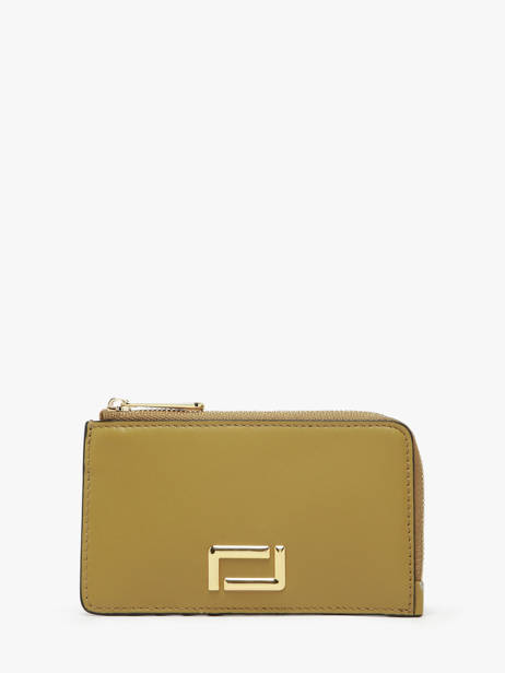 Leather Angèle Card Holder Lancel Green angele A13158