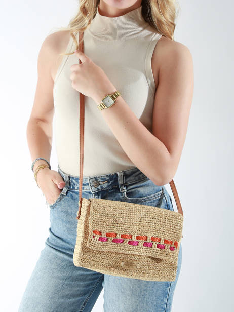 Shoulder Bag L'atelier Du Crochet Raphia Le voyage en panier Beige l'atelier du crochet AM803 other view 1