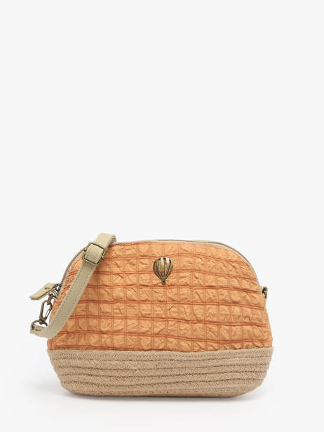 Shoulder Bag Gaufrette Le voyage en panier Orange gaufrette PM883