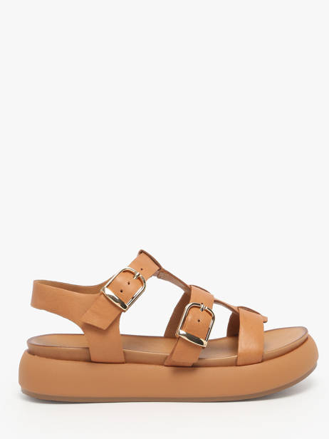 Sandals In Leather Inuovo Green women A96046