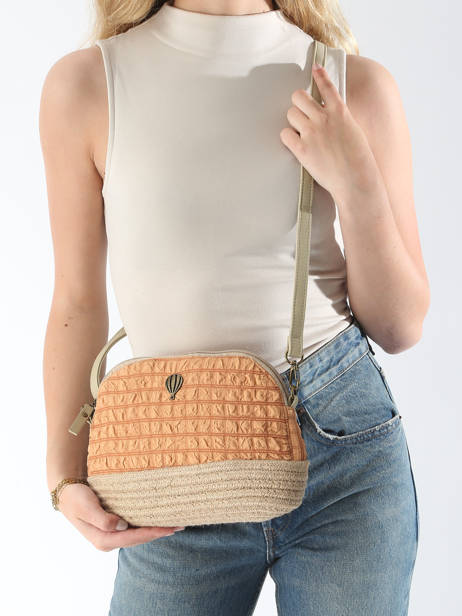 Shoulder Bag Gaufrette Le voyage en panier Orange gaufrette PM883 other view 1