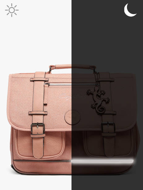 Cartable 3 Compartiments Cameleon Rose vintage color VIC-CA41 vue secondaire 8