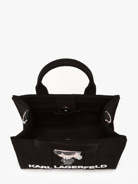 Shoulder Bag K Ikon Cotton Karl lagerfeld Black k ikon A3W50109 other view 3