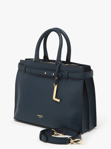 Satchel Faubourg Leather Lancel Blue faubourg A13528 other view 2