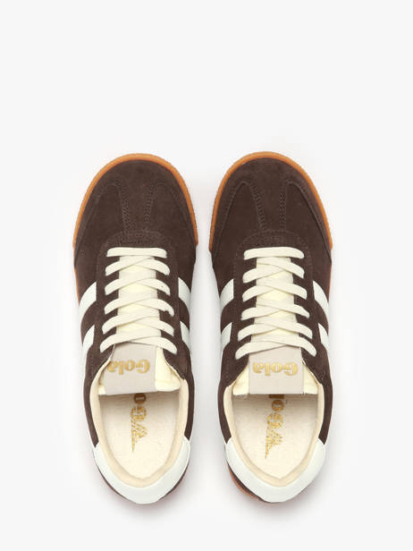 Sneakers In Leather Gola Brown women CLB538 other view 3