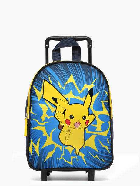 1 Compartment Wheeled Schoolbag Pokemon Blue pikachu eclair 25IK204F