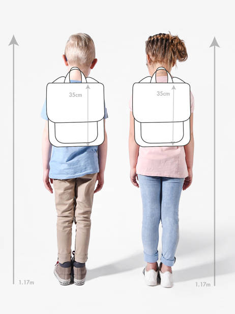 Sac à Dos Affenzahn Bleu large friends FAL vue secondaire 1