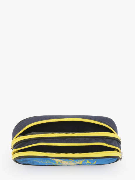Trousse 2 Compartiments Pokemon Bleu pikachu eclair 25IK207D vue secondaire 1