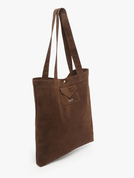 Sac Porté épaule Suedine Kba Polyester Lancaster Marron suedine kba 61 vue secondaire 2