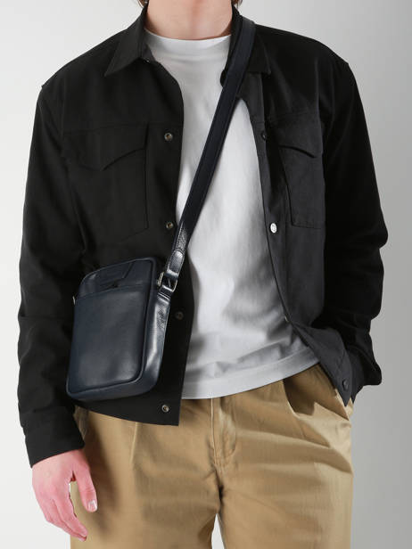 Sac Bandoulière Flandres Cuir Etrier Bleu flandres EFLA729S vue secondaire 1