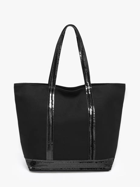 Sac Porté Main Cabas Coton Vanessa bruno Noir cabas 1V40378