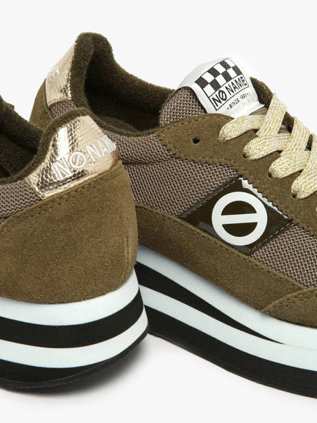 Sneakers Plateforme Flex M Jogger En Cuir No name Vert women IMKNITAY vue secondaire 3