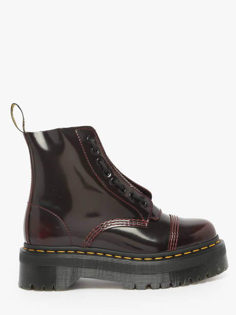 Bottines Sinclair En Cuir Dr martens Rouge women 25233600