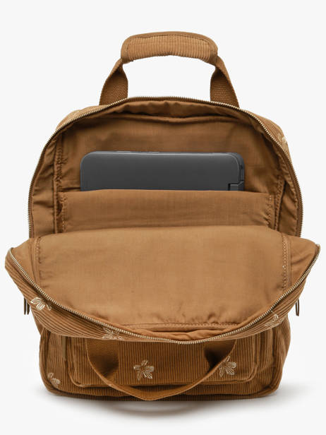 Sac à Dos 1 Compartiment Roxy Marron back to school RJBP4933 vue secondaire 3
