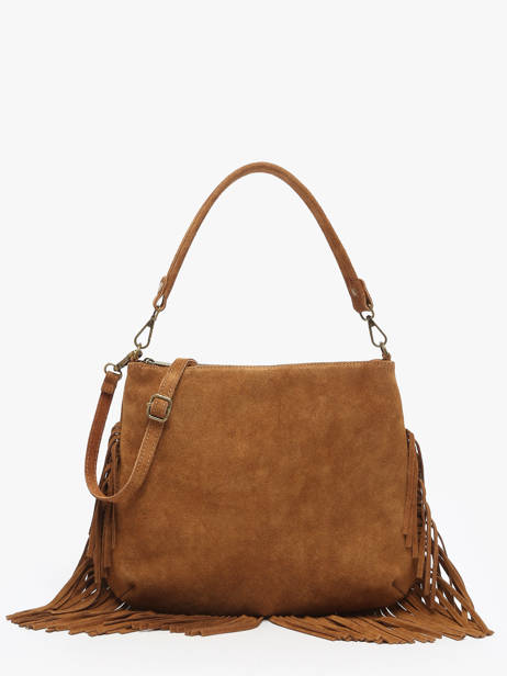 Sac Bandoulière Velvet Cuir Milano Marron velvet VE241117