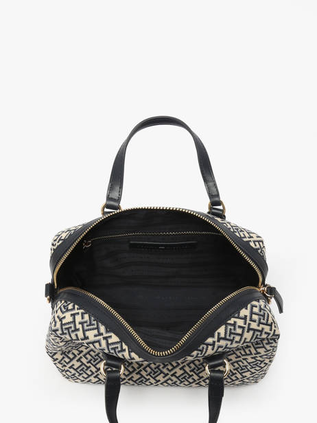 Sac Porté Main Th Jacquard Polyester Recyclé Tommy hilfiger Bleu th jacquard AW17633 vue secondaire 3