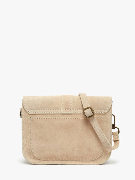 Sac Bandoulière Velvet Cuir Milano Beige velvet VE25063 vue secondaire 4