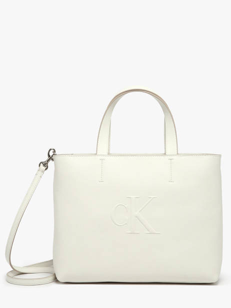 Sac Porté Main Sculpted Calvin klein jeans Blanc sculpted 4K3111G