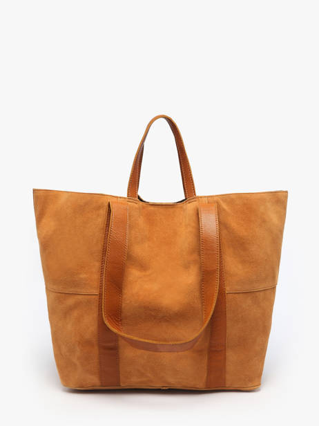 Sac Porté épaule Jasmin Cuir Pieces Marron jasmin 17160092