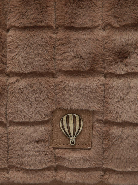 Sac Bandoulière Quadri Polyester Le voyage en panier Marron quadri AHP269 vue secondaire 3