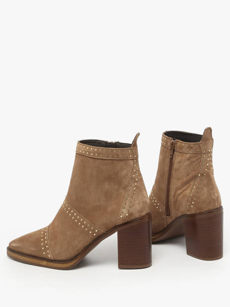 Bottines à Talon En Cuir Alpe Marron women 54491109 vue secondaire 2