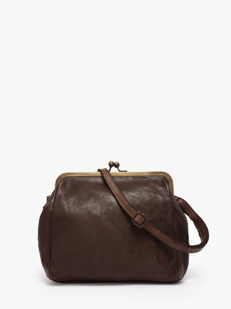 Sac Bandoulière Heritage Cuir Biba Marron heritage BT22 vue secondaire 4