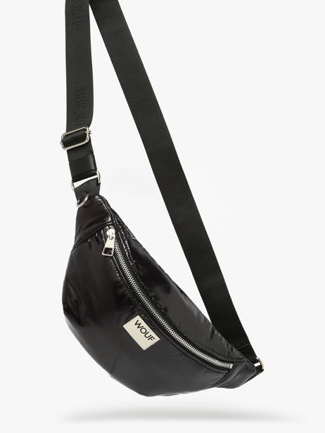 Sac Banane Wouf Noir glossy BW250023 vue secondaire 2