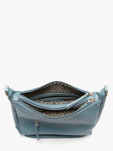 Sac Porté épaule Zip Lulu castagnette Bleu zip ZAHED vue secondaire 3