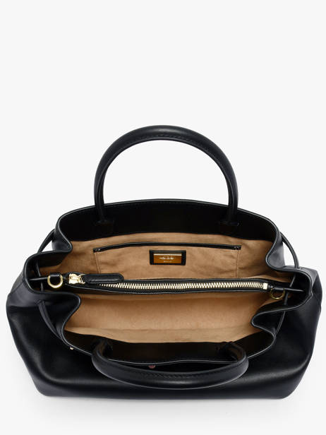 Sac Porté Main Large Blake Cuir Lauren ralph lauren Noir blake 31P03417 vue secondaire 2