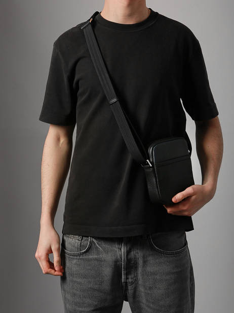 Sac Bandoulière S Bicolore Hexagona Noir duo 0686297 vue secondaire 1