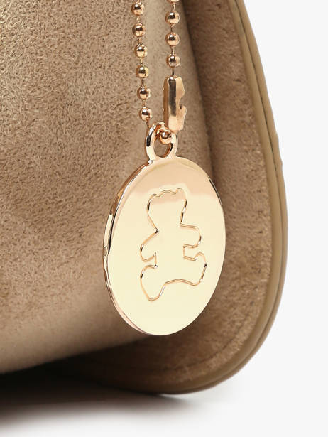 Sac Bandoulière Buckle Lulu castagnette Beige buckle D vue secondaire 2