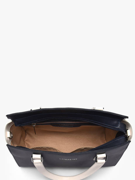 Sac Trapèze Smooth Cuir Lancaster Bleu smooth 3 vue secondaire 3