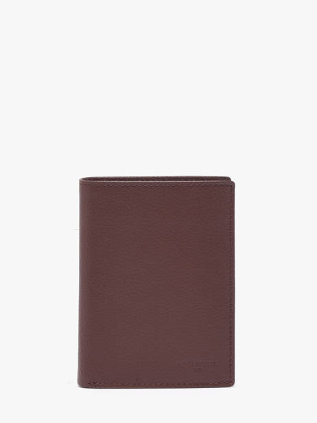 Portefeuille M Vertical Zippé Charles Cuir Le tanneur Marron charles TCHA3311