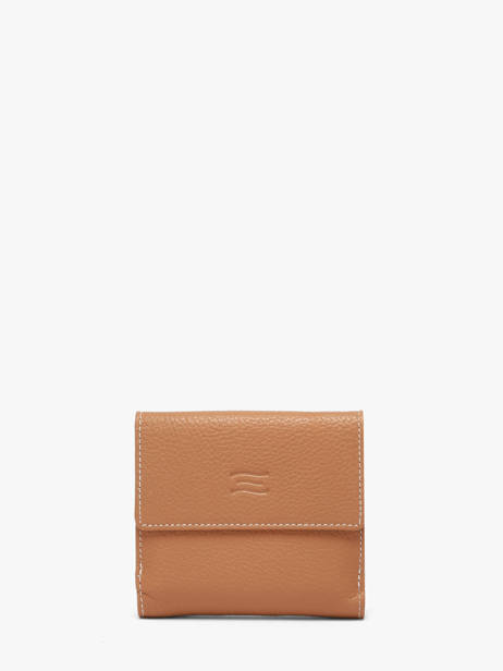 Porte-monnaie Caviar Cuir Crinkles Marron caviar 14068