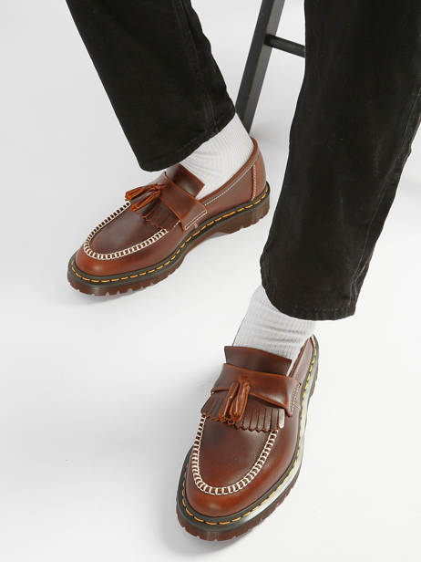 Mocassins Adrian En Cuir Dr martens Marron men 42849200 vue secondaire 1