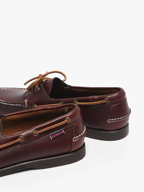 Chaussures Bateau En Cuir Sebago Marron men 70000G0 vue secondaire 2