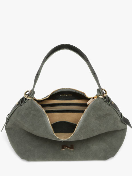 Sac Porté épaule Carrie En Cuir Daim Nathan baume Vert vogue 1 vue secondaire 4