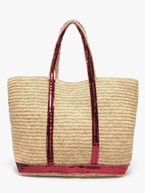 Sac Porté épaule Cabas Raphia Raphia Vanessa bruno Beige cabas raphia 64V40315 vue secondaire 4